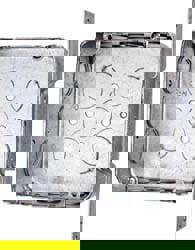 Electrical Outlet Box: Steel, Square, 4-11/16